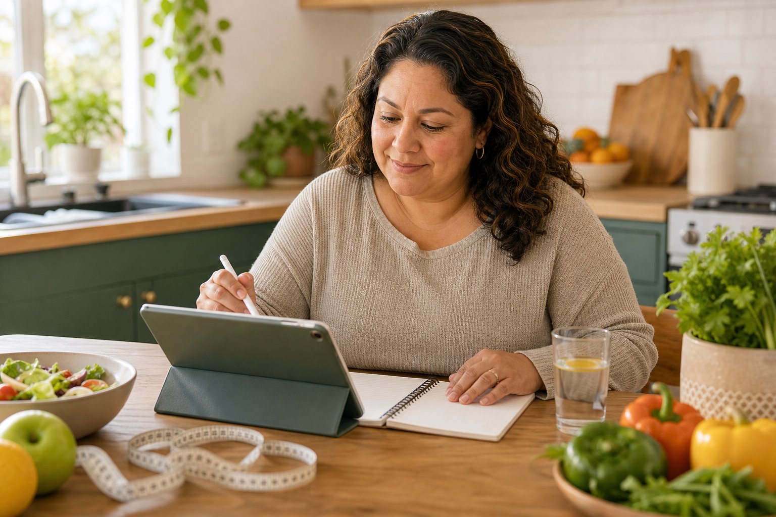 Healthy meal planning and weight-loss support at home
